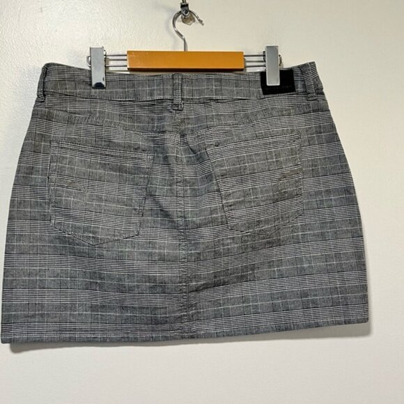 American Eagle Super Stretch Plaid Mini Skirt US 14 Long - Picture 5 of 12